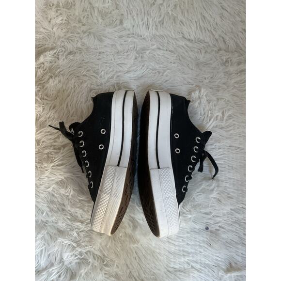 Converse Chuck Taylor All-Star Oxford Lift Platform Sneaker Canvas Black Women 6 - Picture 11 of 12